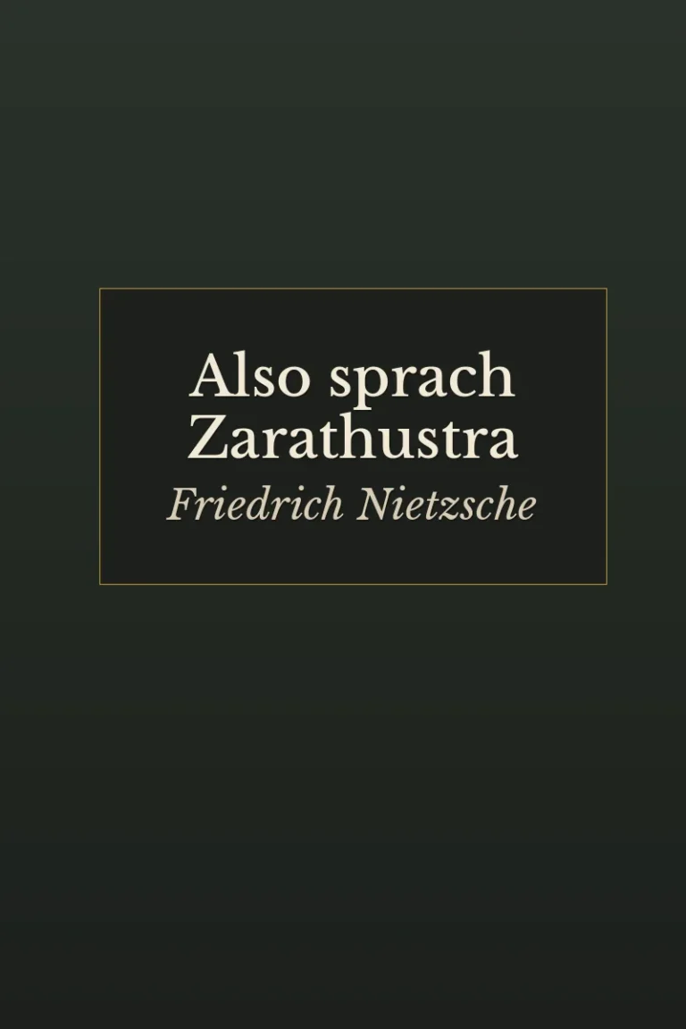 Also sprach Zarathustra, Friedrich Nietzsche